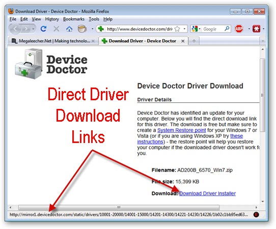Device doctor free driver update